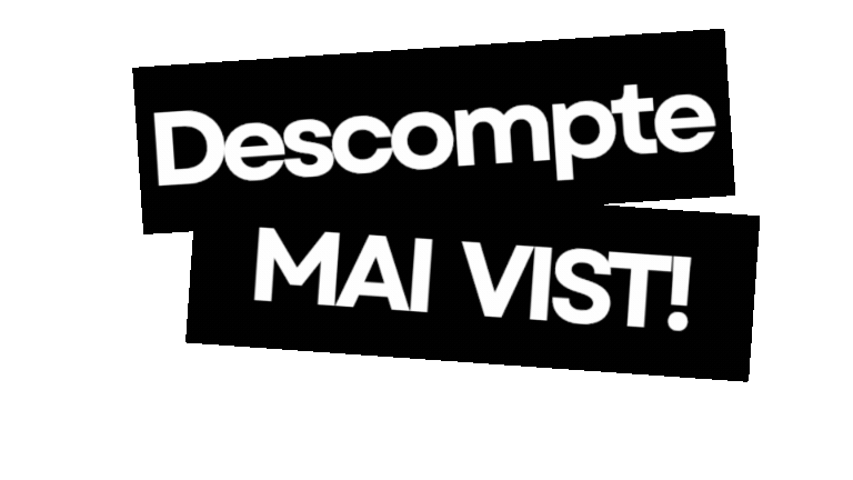 Descompte mai vist! -15% Descompte mai vist! -15%