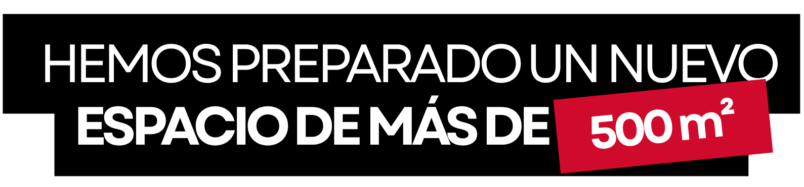 Hemos preparado un nuevo espacio Hemos preparado un nuevo espacio