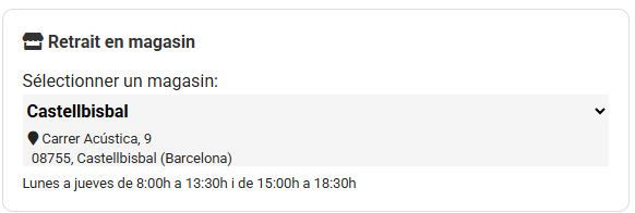 Retrait en magasin-Castellbisbal