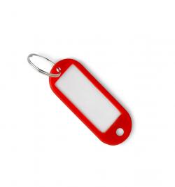 LABEL TAG KEYRING(BL 8UN) S-470 RED