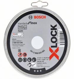 DISCO X-LOCK STANDARD FOR INOX 115X1 LATA 10U 2608619266