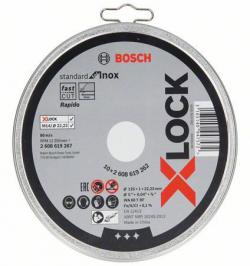 DISCO X-LOCK STANDARD FOR INOX 125X1 LATA 10U 2608619267