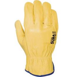 LEATHER GLOVE YELLOW...